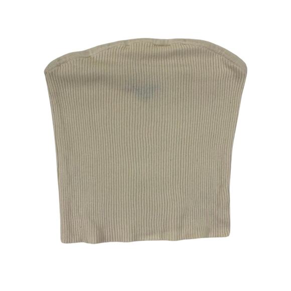 American Eagle Outfitters Tops - American Eagle Women's ribbed knit tube top in a cream color Sz M